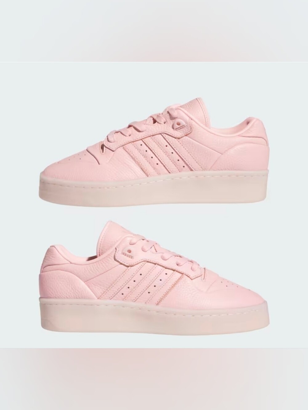 NWOB Adidas Women Leather Rivalry Lux Low Retro Sneakers US 10.5